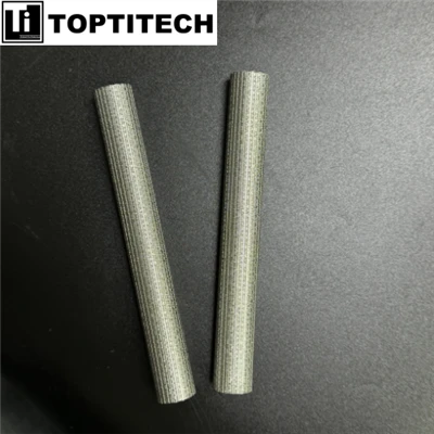 Elements de filtre de cartutxos d'acer inoxidable de malla metàl·lica per filtrar gasos i líquids