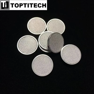 Discs de filtre en pols sinteritzats SS316L amb un anell exterior d'1 mm